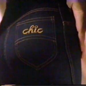 Vintage 80s High-Waisted Acid Wash Jeans by Chic strait leg All cotton